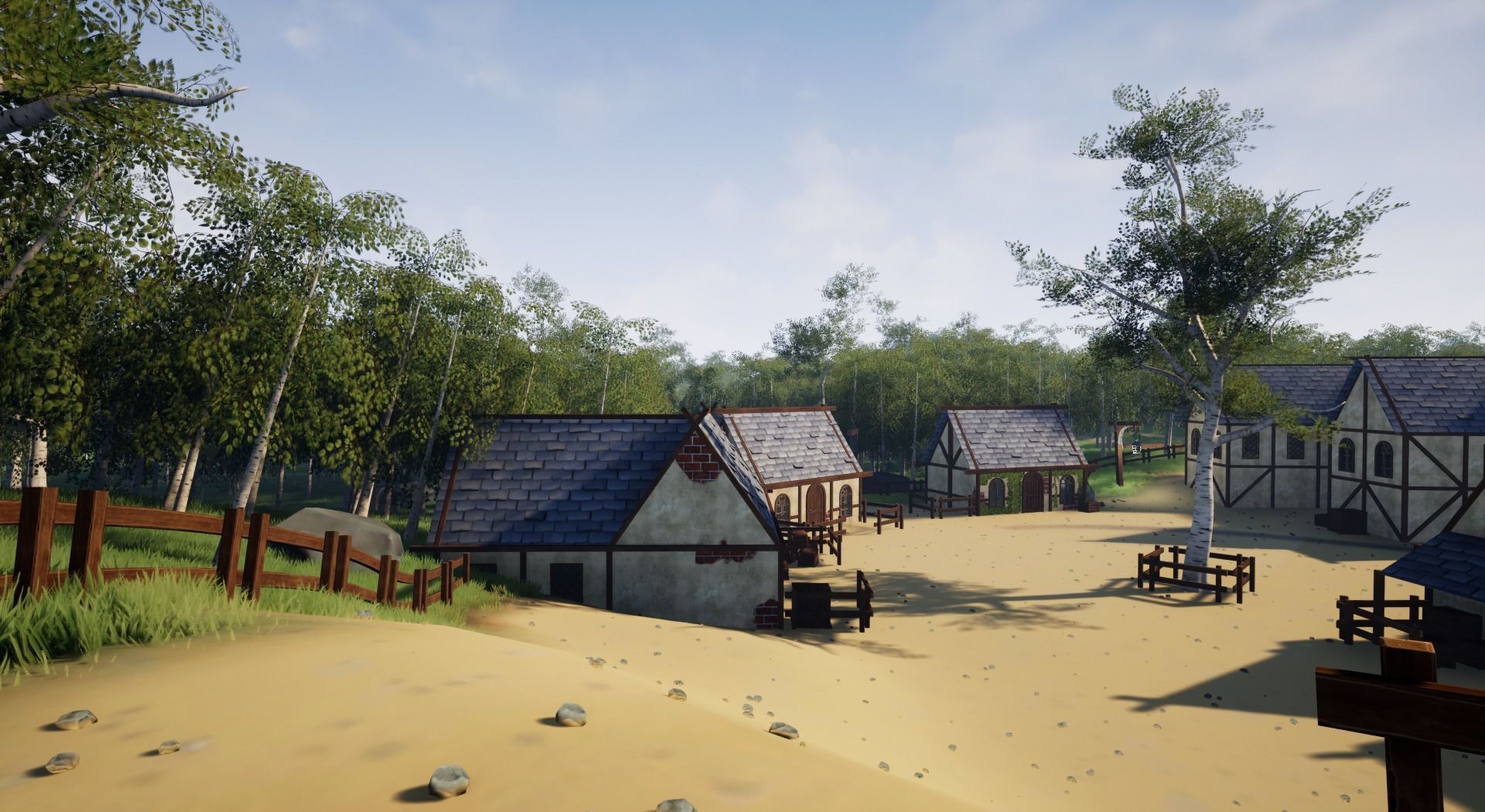 Open World Starter Environment Low-poly 3D model_3