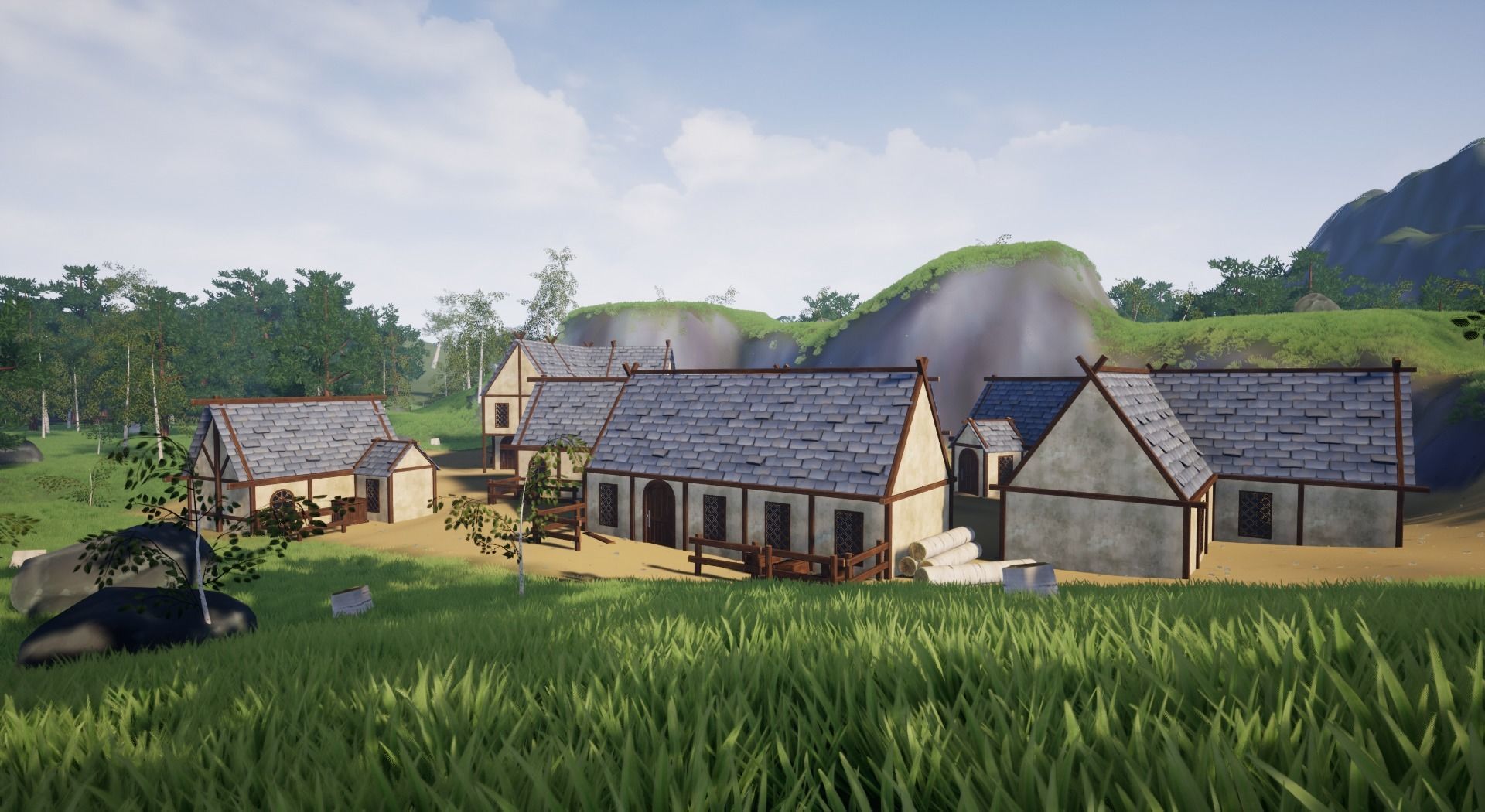 Open World Starter Environment Low-poly 3D model_13