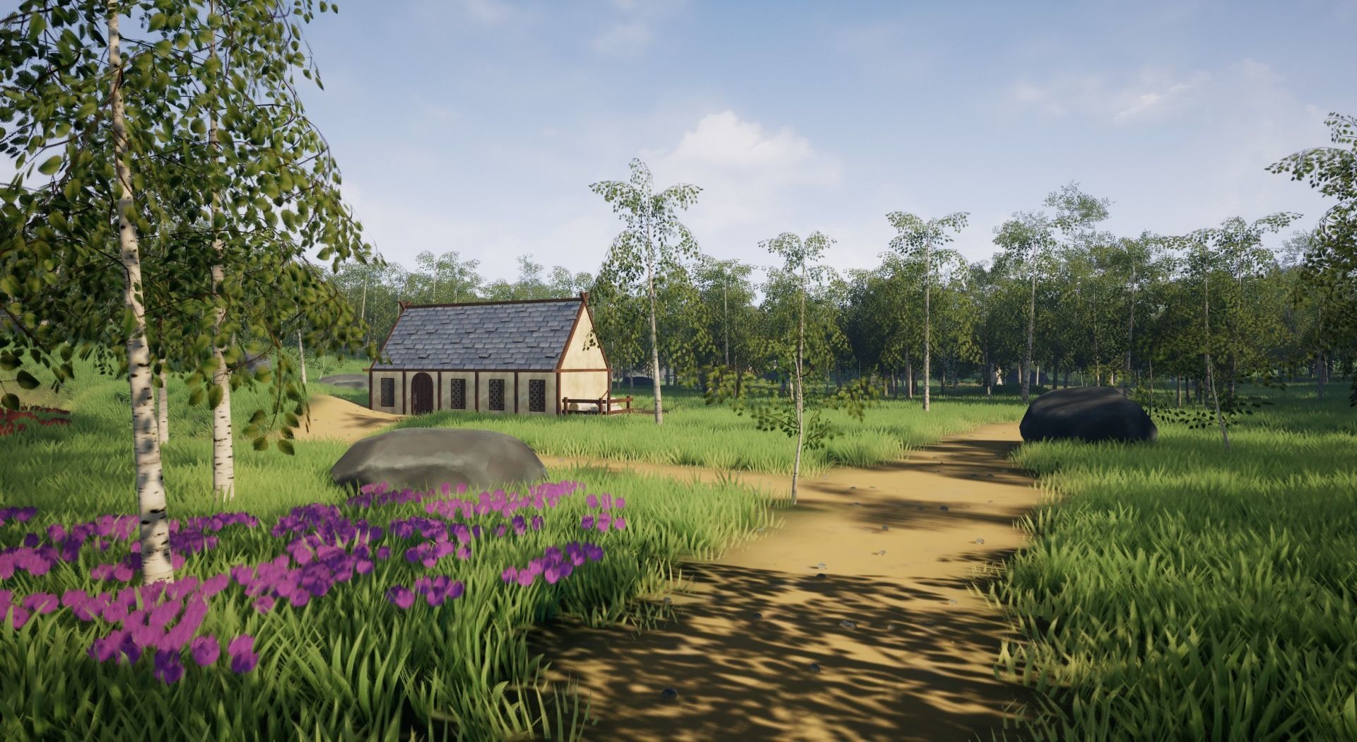 Open World Starter Environment Low-poly 3D model_10