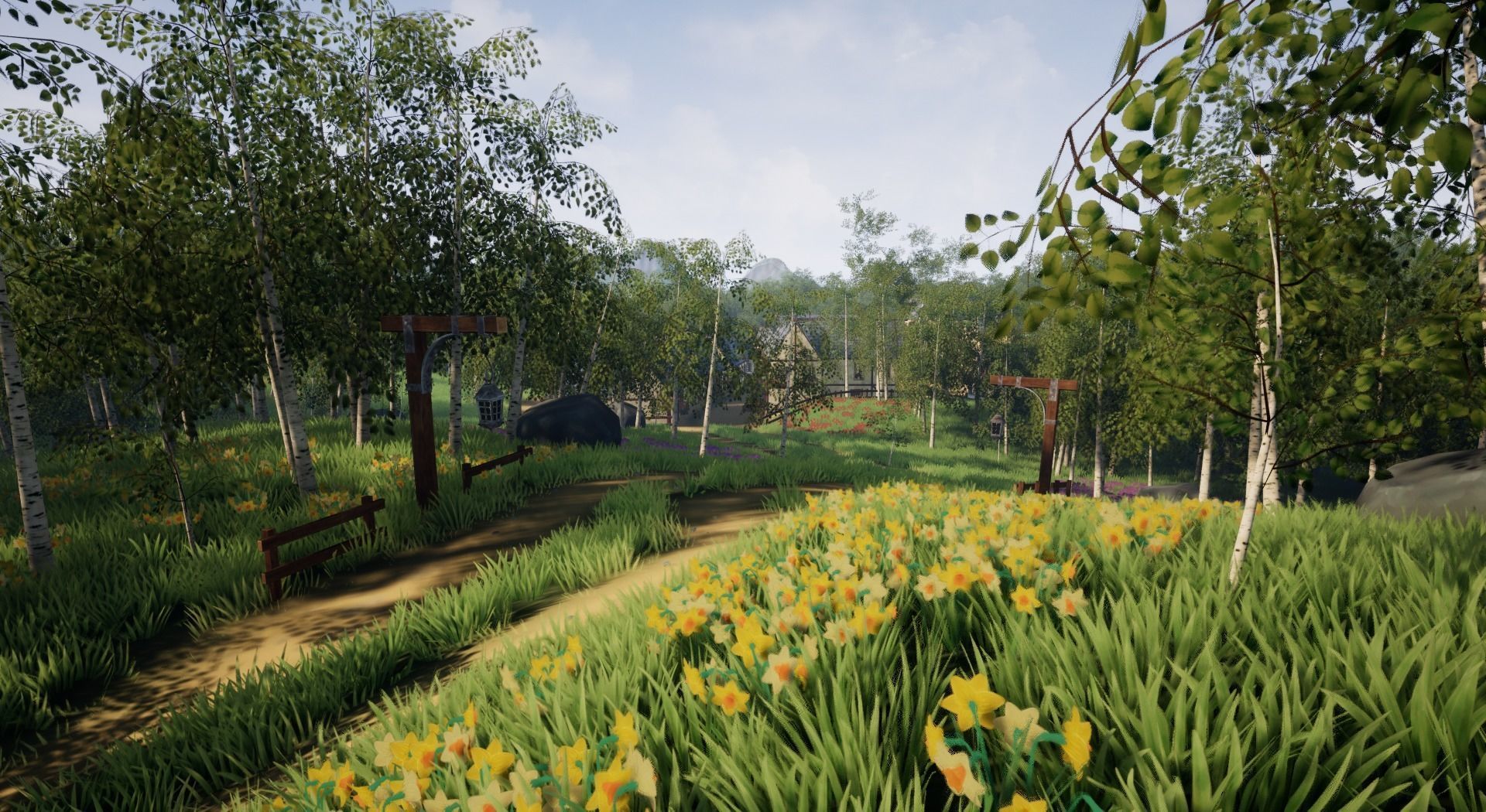 Open World Starter Environment Low-poly 3D model_7