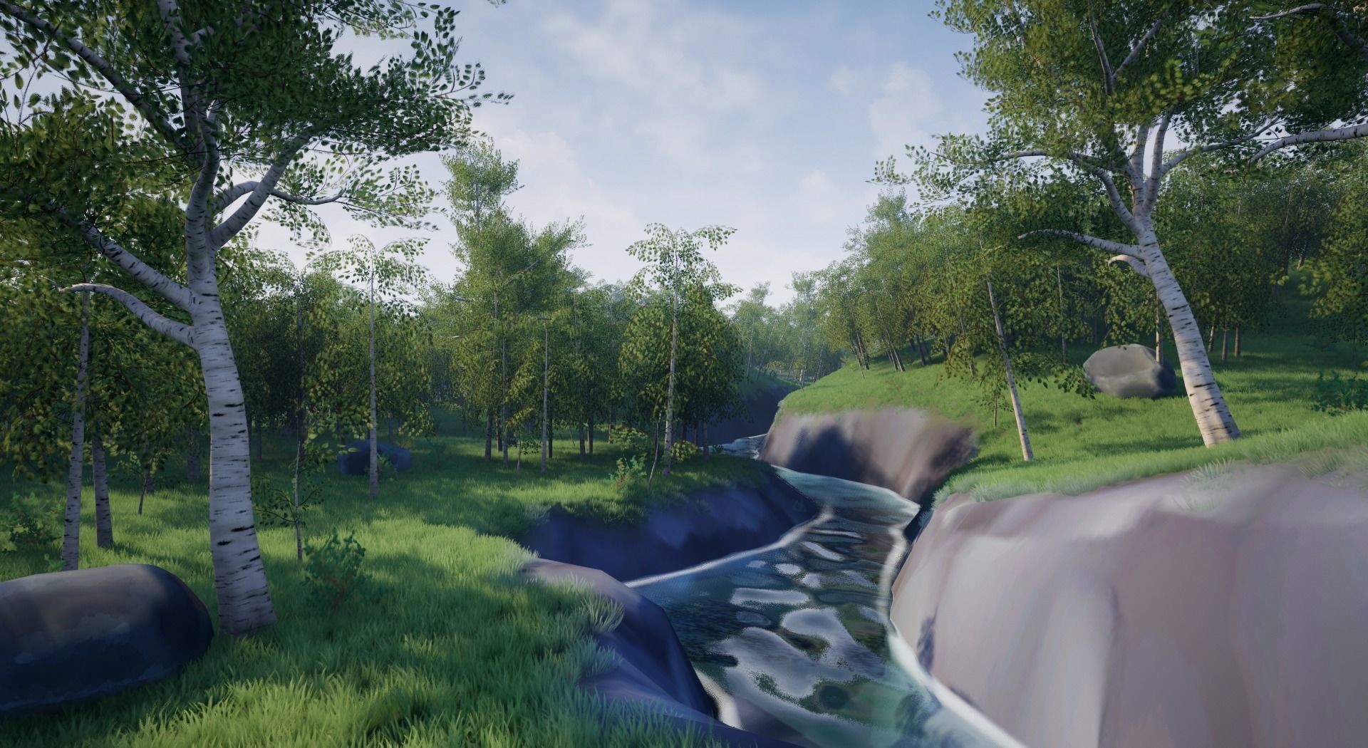 Open World Starter Environment Low-poly 3D model_22