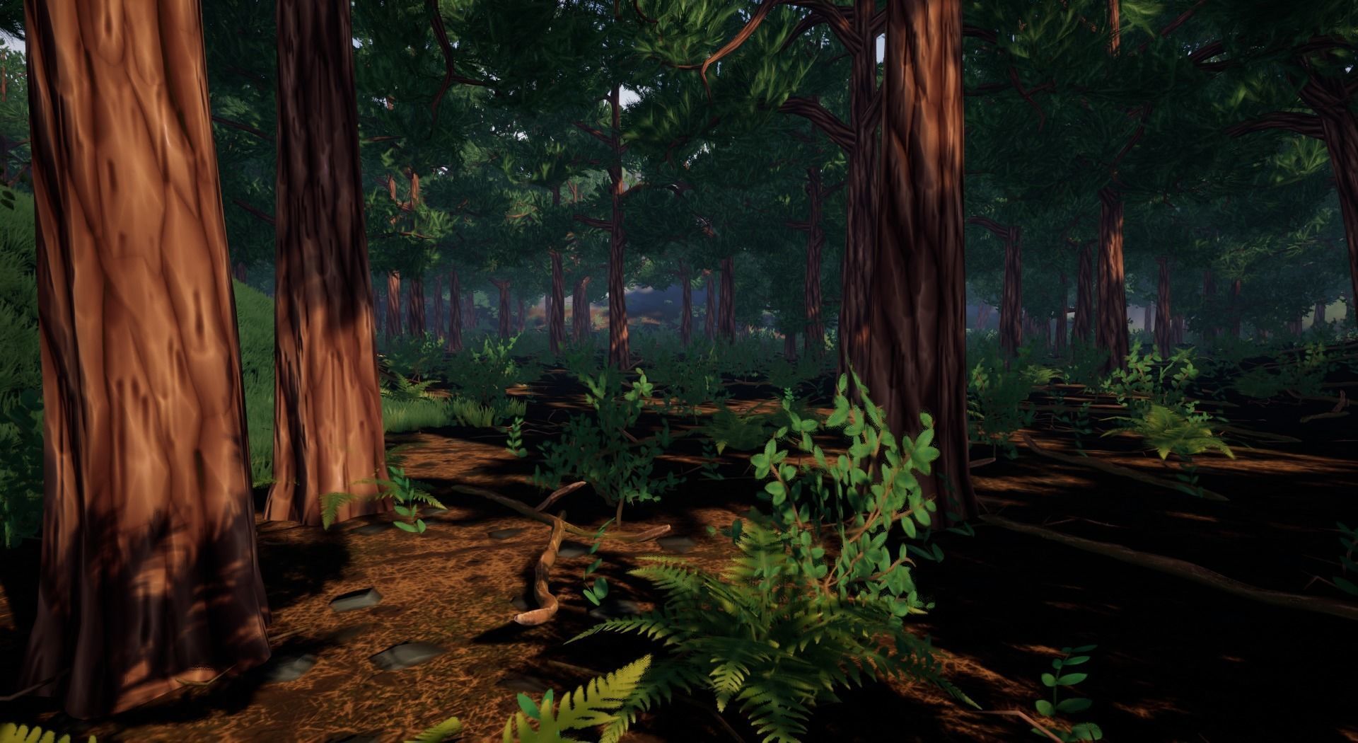 Open World Starter Environment Low-poly 3D model_9