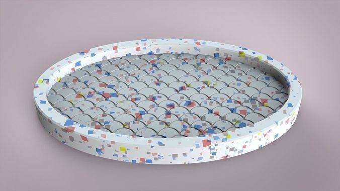Terrazzo for silicone mold 3D print model
