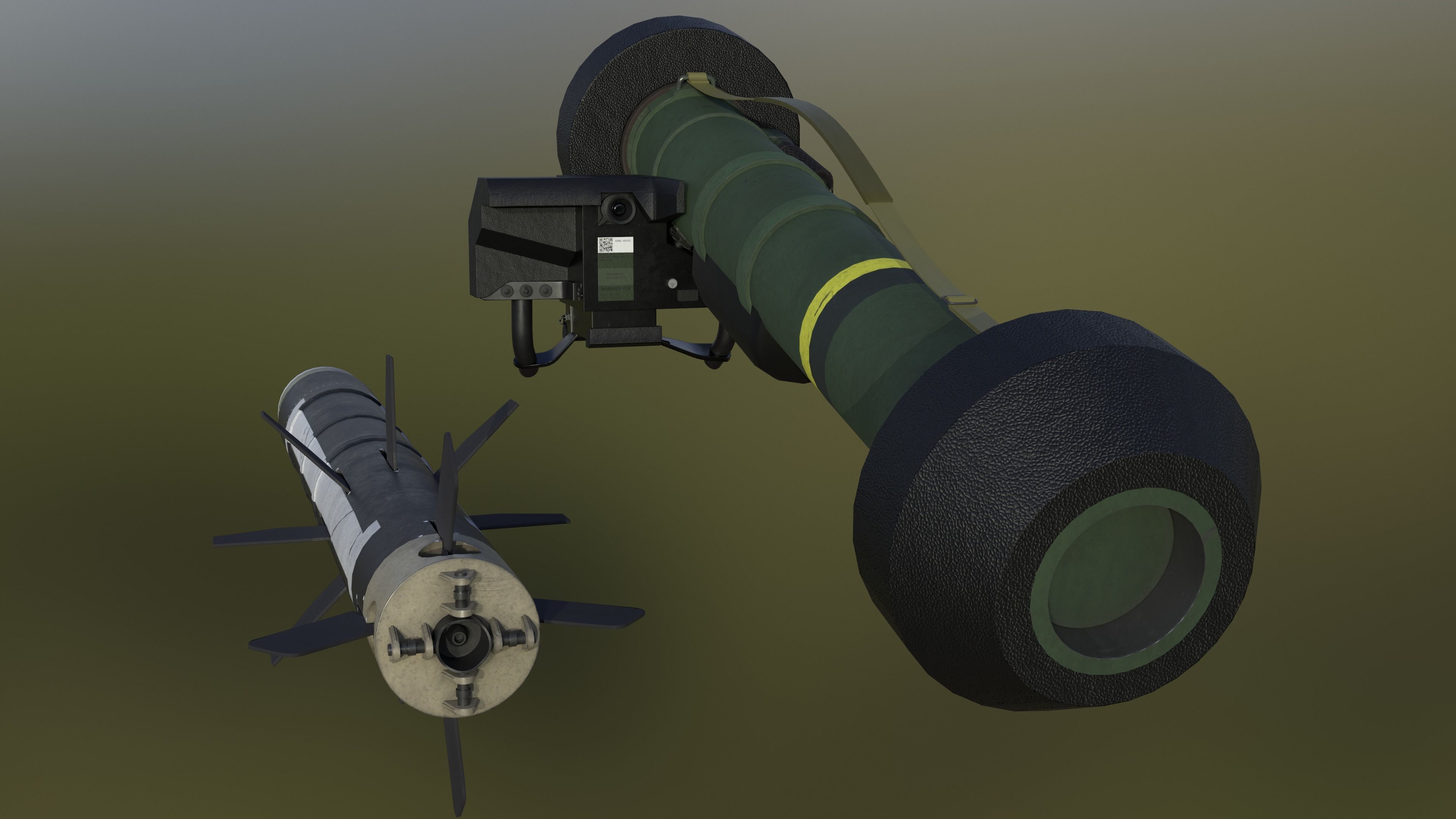 FGM-148 Javelin Low-poly 3D model_5