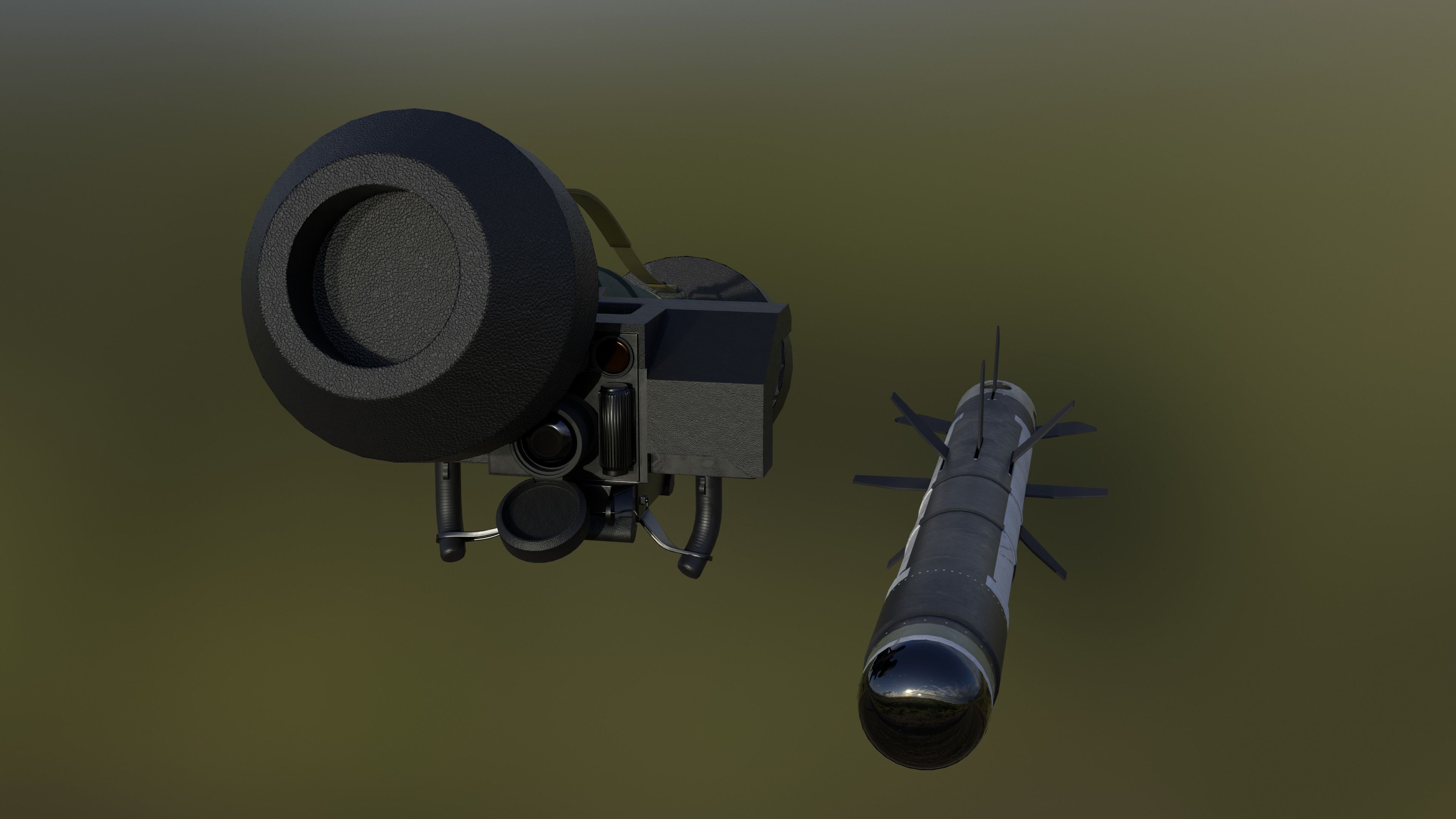 FGM-148 Javelin Low-poly 3D model_4