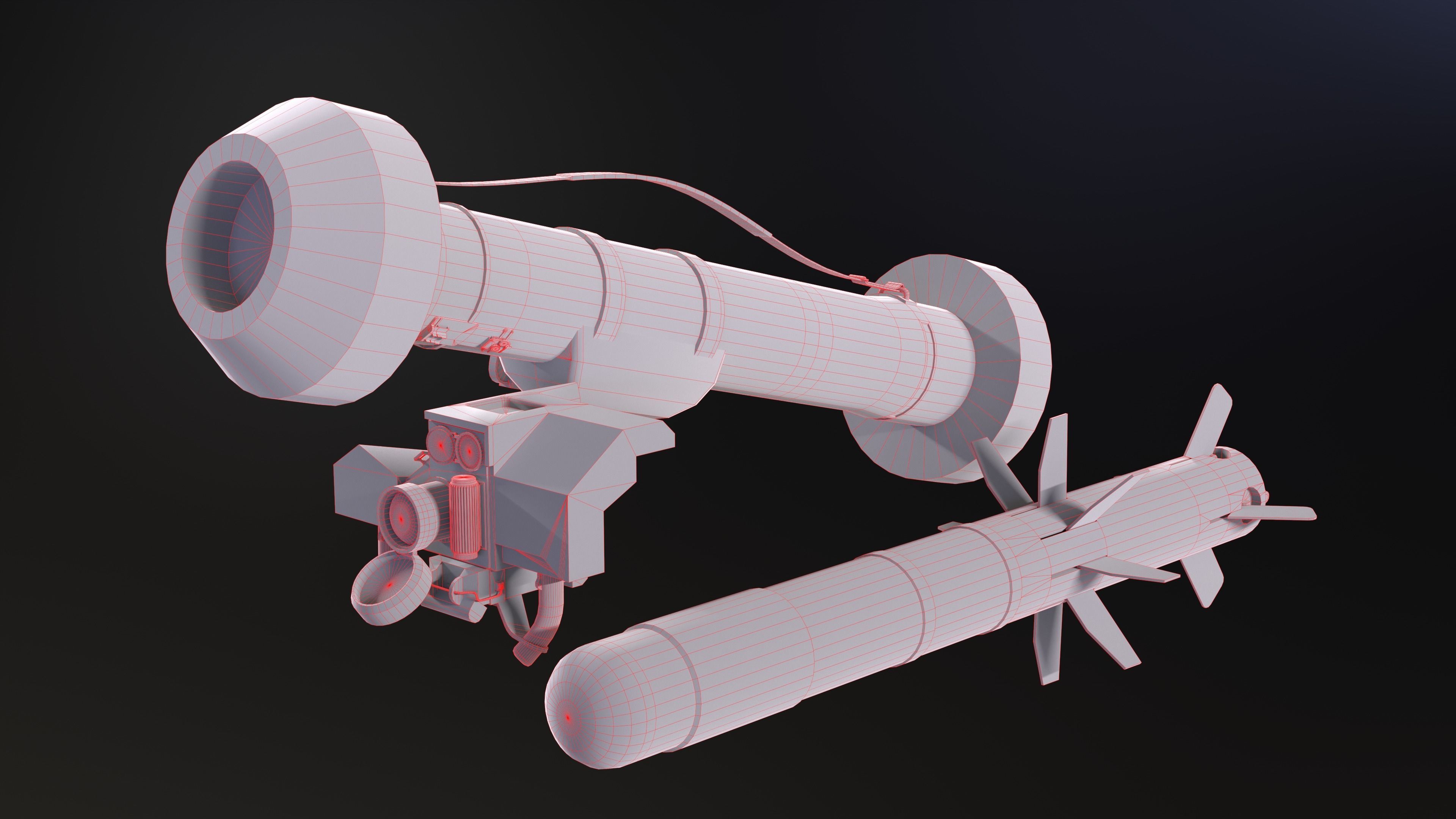 FGM-148 Javelin Low-poly 3D model_14