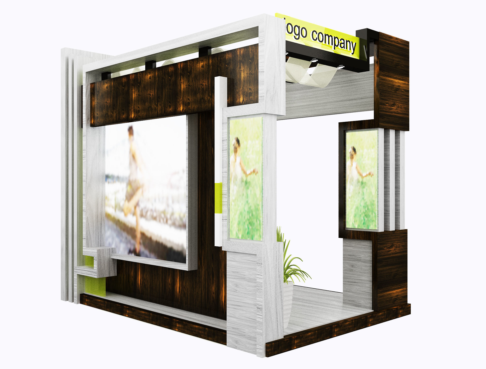  Booth Exhibition Stand a1  3D model_14