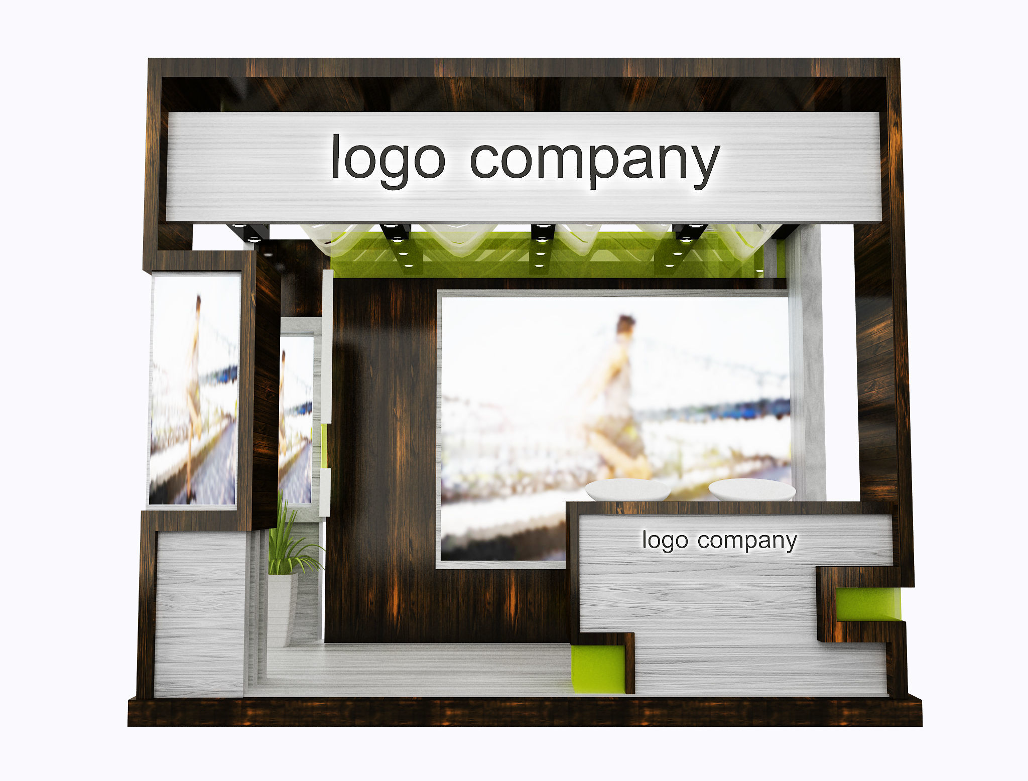  Booth Exhibition Stand a1  3D model_4