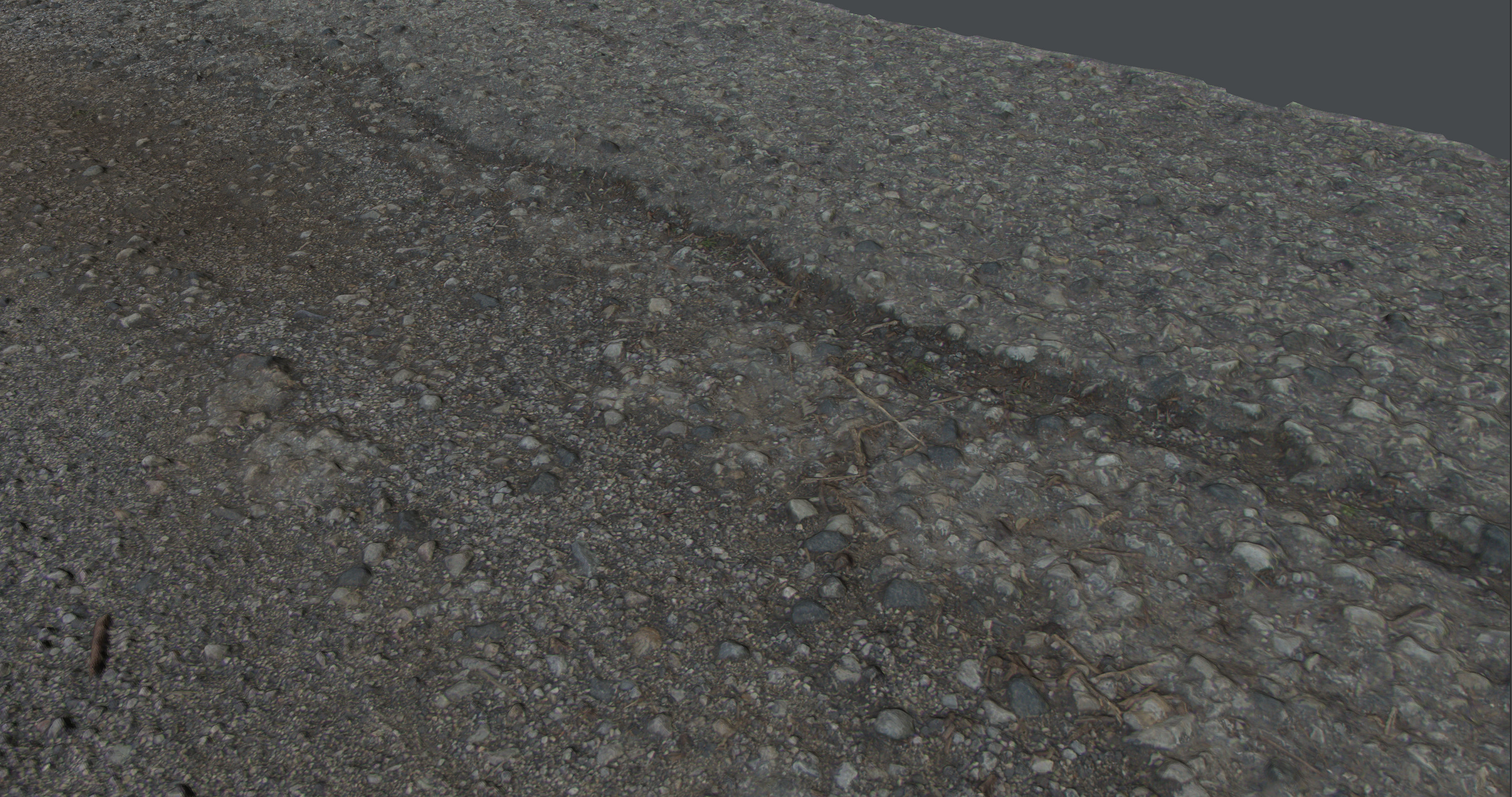 Roadcracks01 sand and gravel road tile 3D model_2