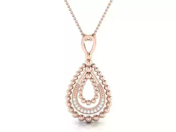 Solitaire Pendant 3DM STL OBJ FBX Renders Details