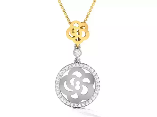 Solitaire Pendant 3DM STL OBJ FBX Renders Details