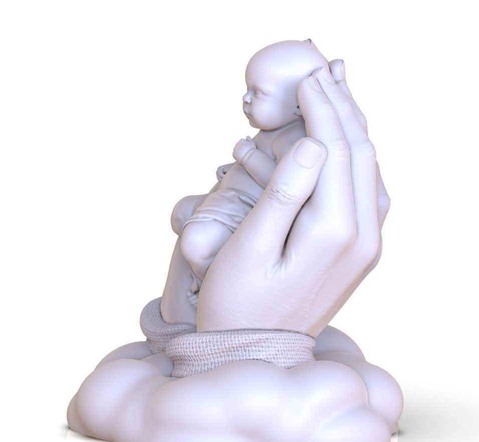 SLEEPING BABY 3D print model_7