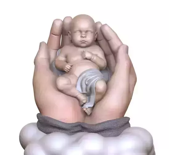 SLEEPING BABY 3D print model
