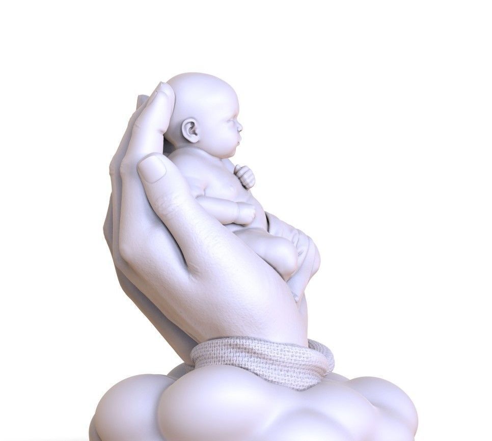 SLEEPING BABY 3D print model_2