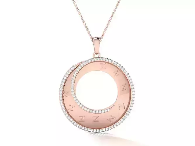 Solitaire Pendant 3DM STL OBJ FBX Renders Details