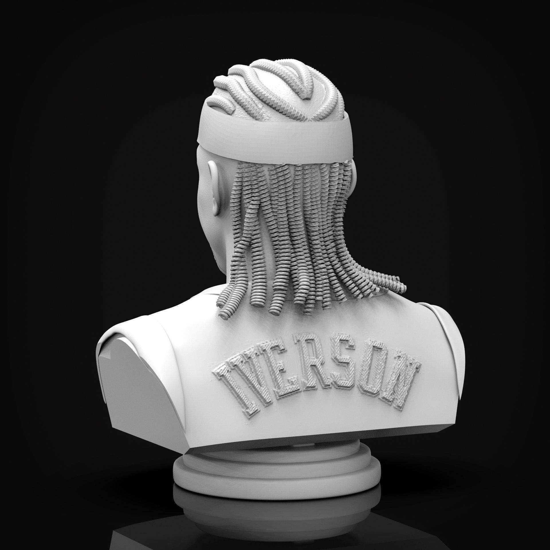 Allen Iverson 3D Printable Bust 3D print model_6