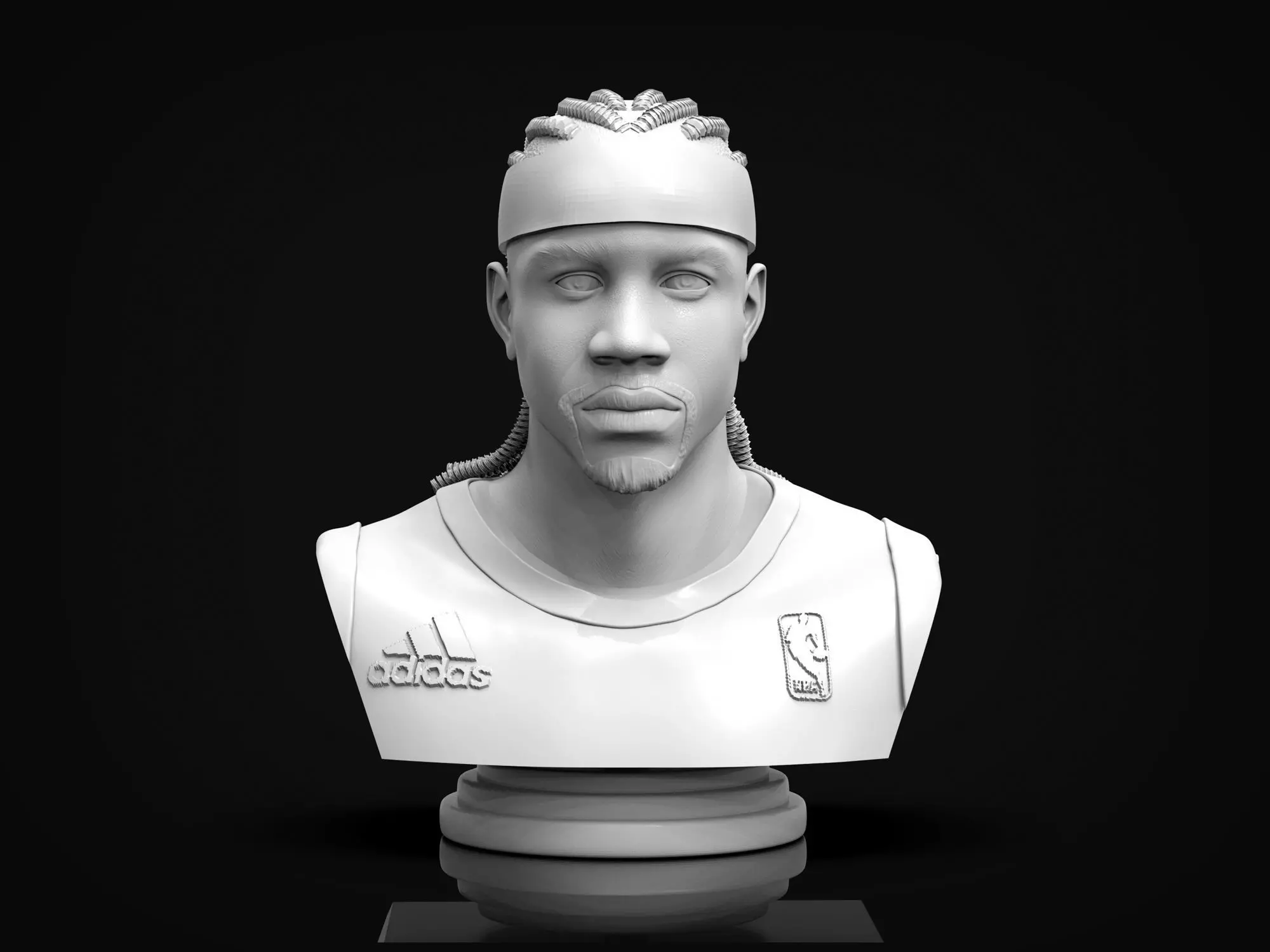 Allen Iverson 3D Printable Bust 3D print model_0