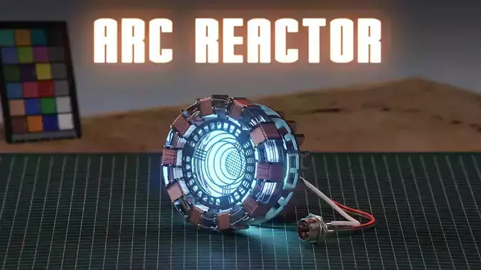 Arc Reactor from Iron Man 3D model