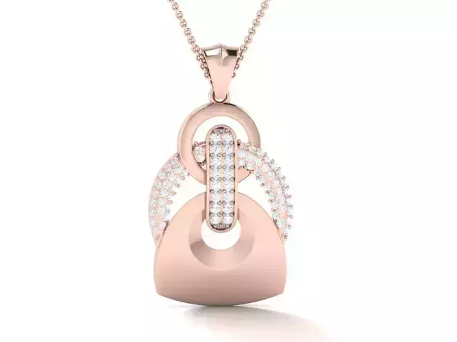 Solitaire Pendant 3DM STL OBJ FBX Renders Details