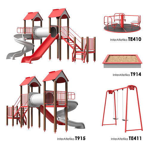 Inter Atletika Set 3 3D model