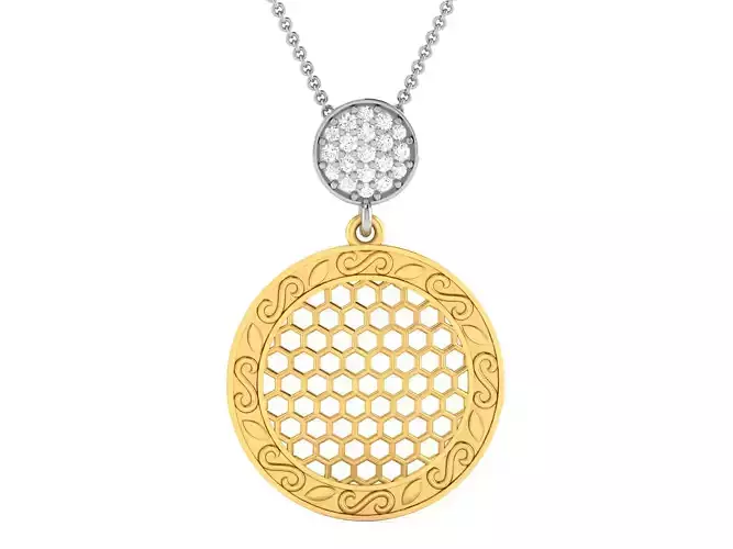 Solitaire Pendant 3DM STL OBJ FBX Renders Details