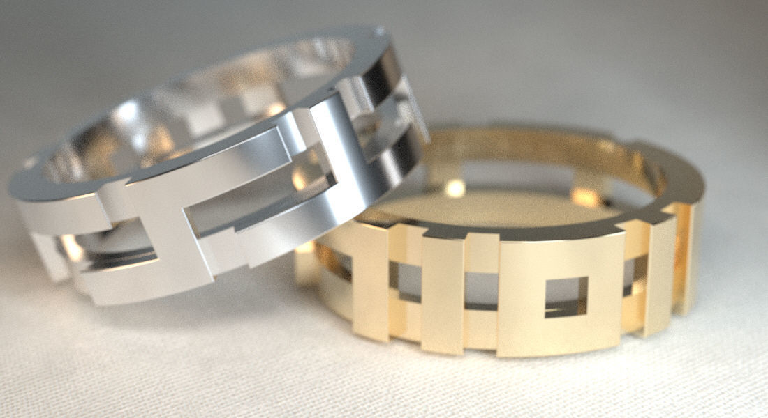 Ring Tetris for man and woman 23 3D print model_3