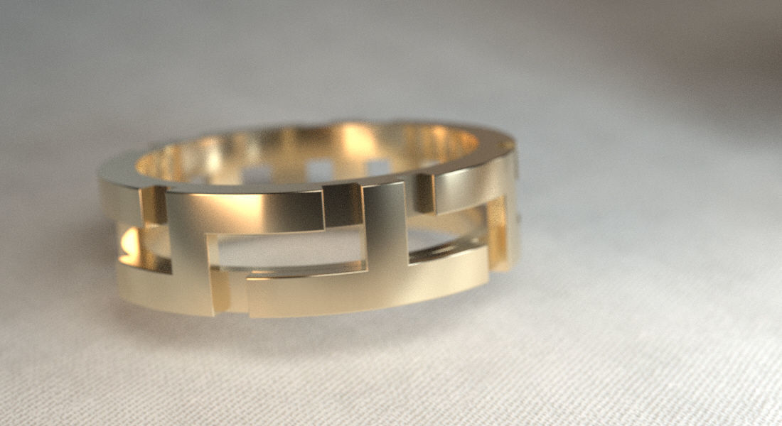 Ring Tetris for man and woman 23 3D print model_4