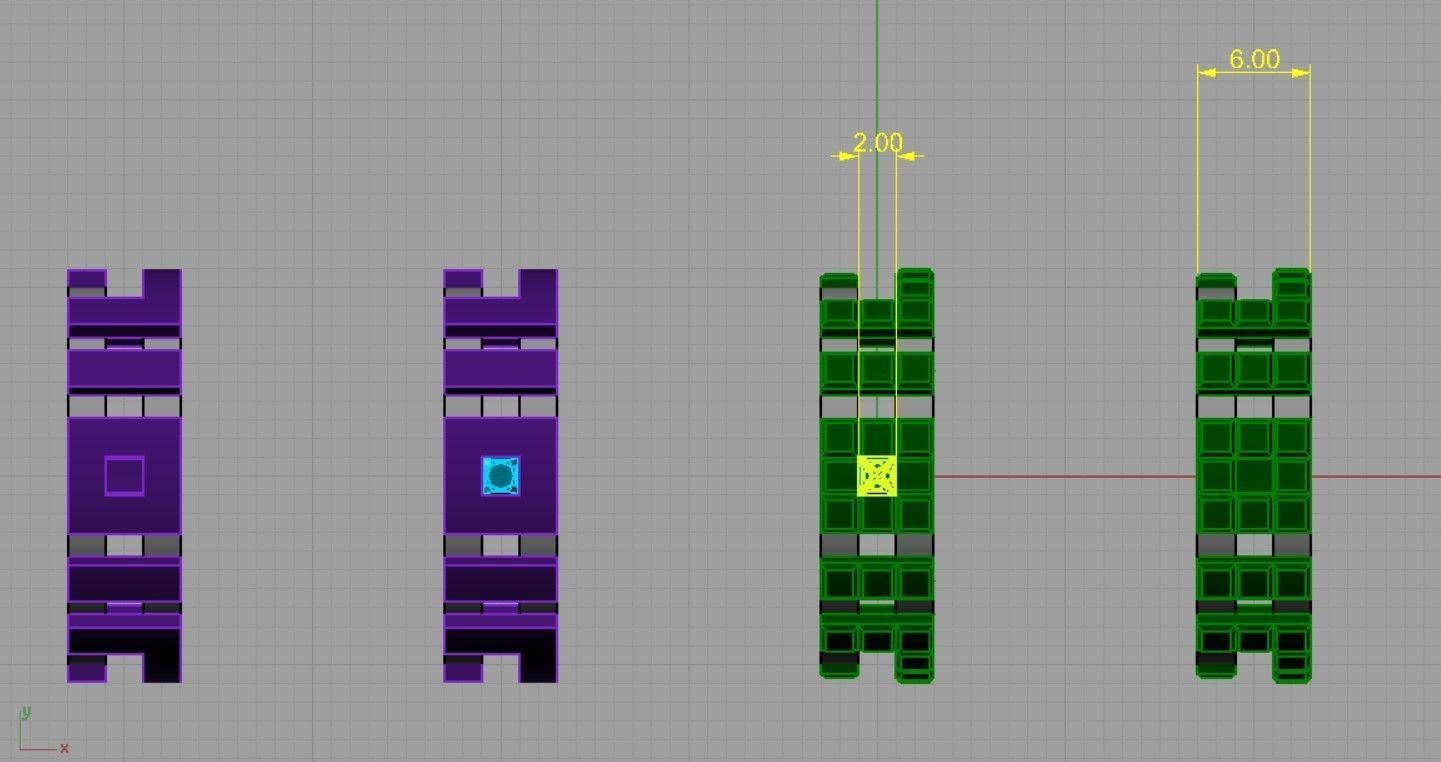 Ring Tetris for man and woman 23 3D print model_7