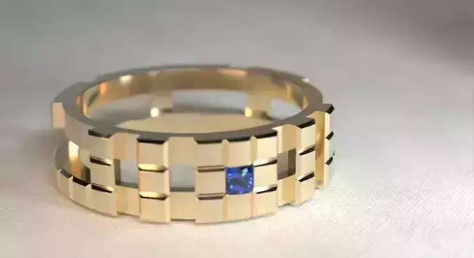 Ring Tetris for man and woman 23 3D print model