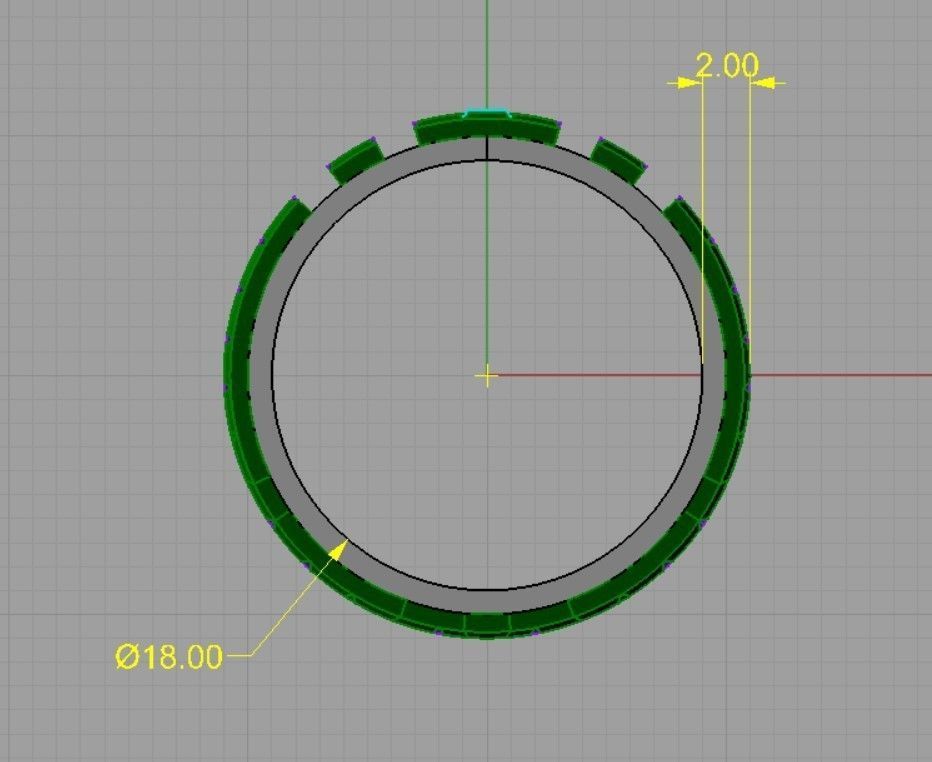 Ring Tetris for man and woman 23 3D print model_8
