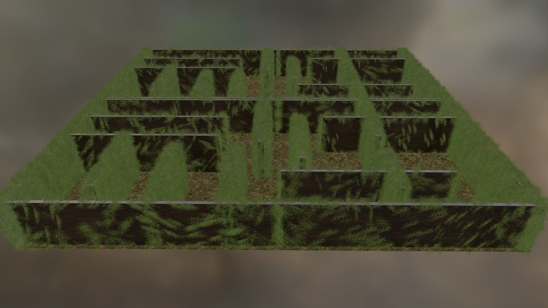 LABYRINTHE minecraft maze mod screenshots Low-poly 3D model_3