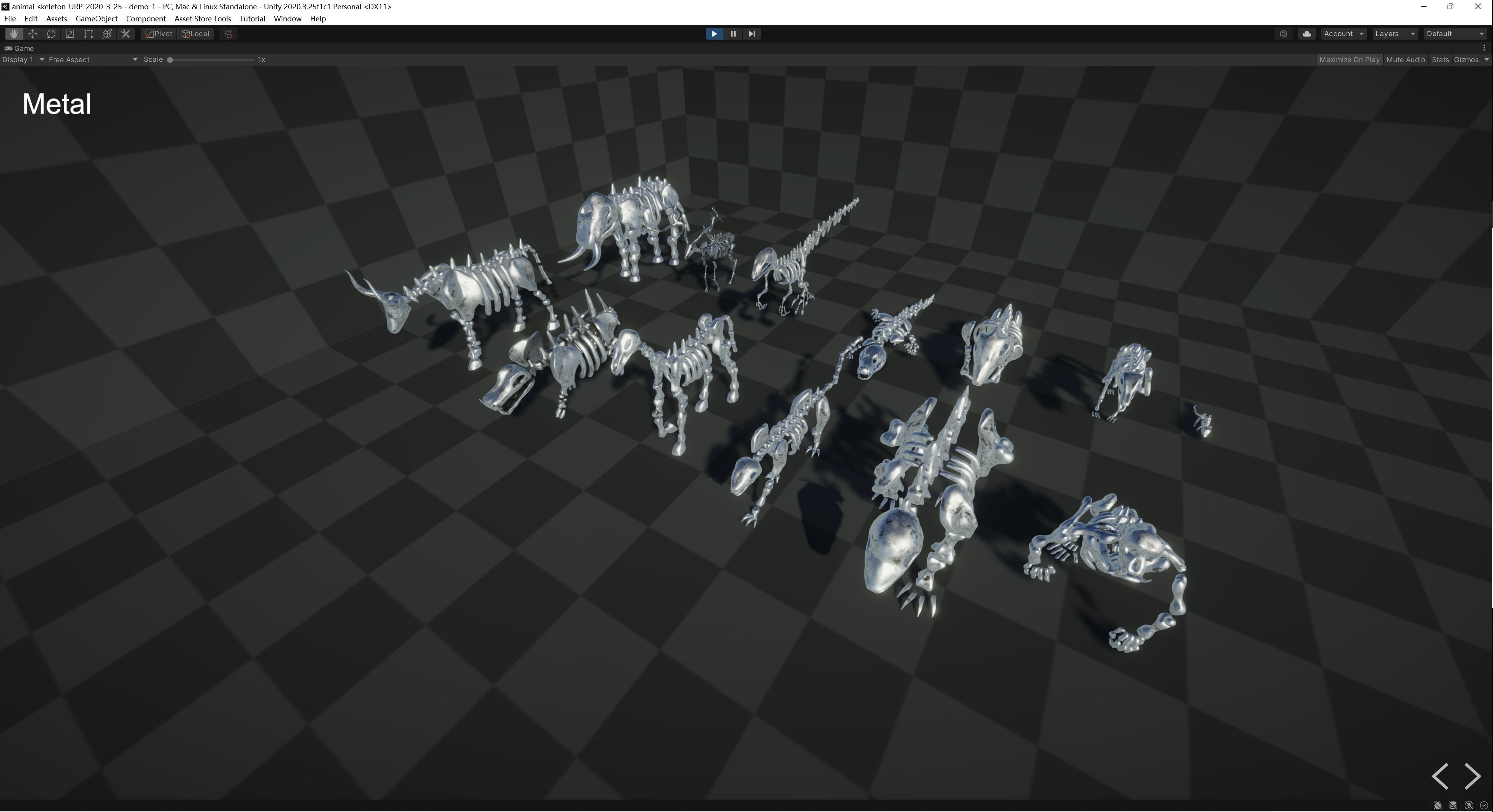 Animal Skeletons Low-poly 3D model_6