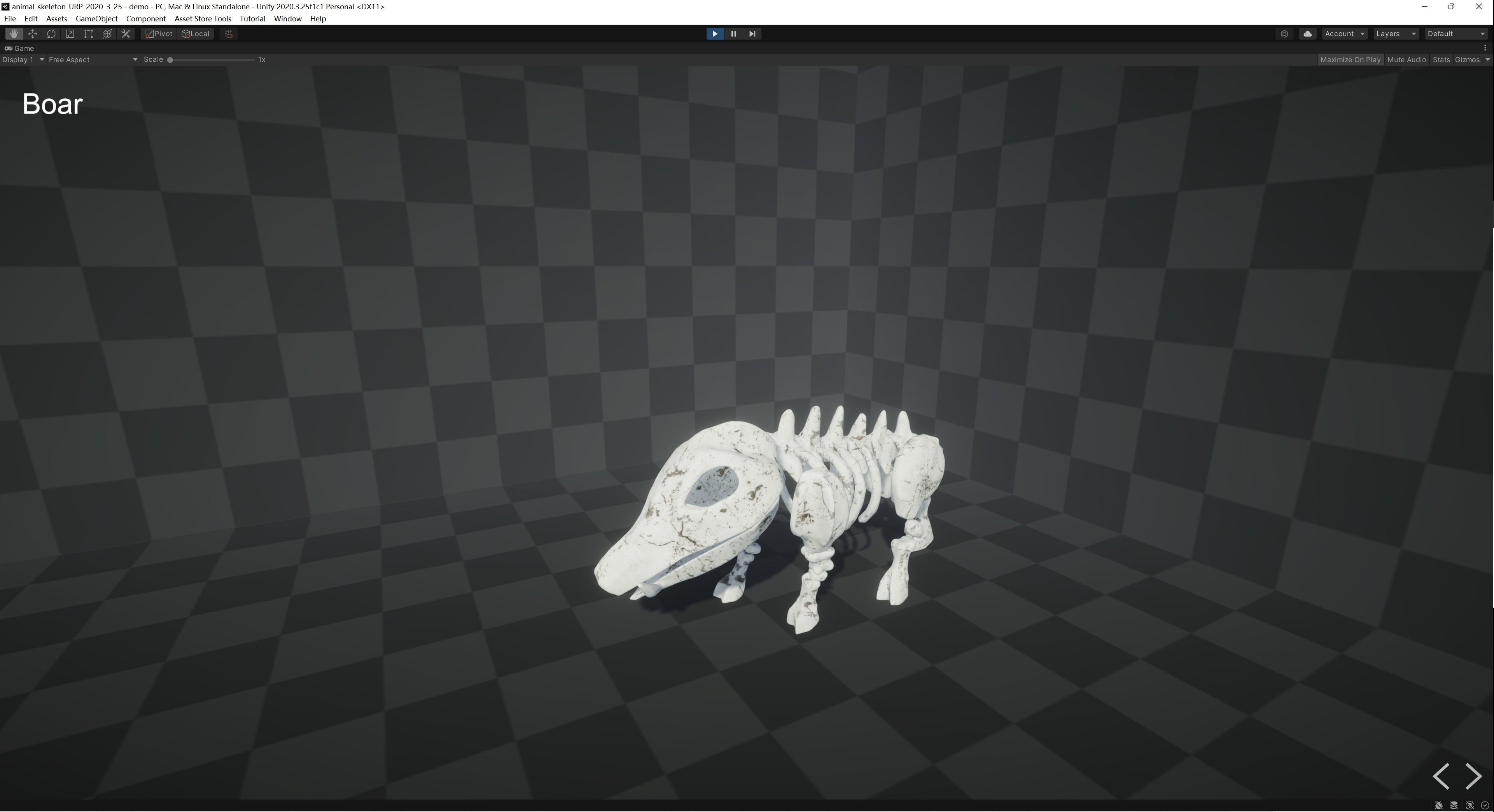Animal Skeletons Low-poly 3D model_27