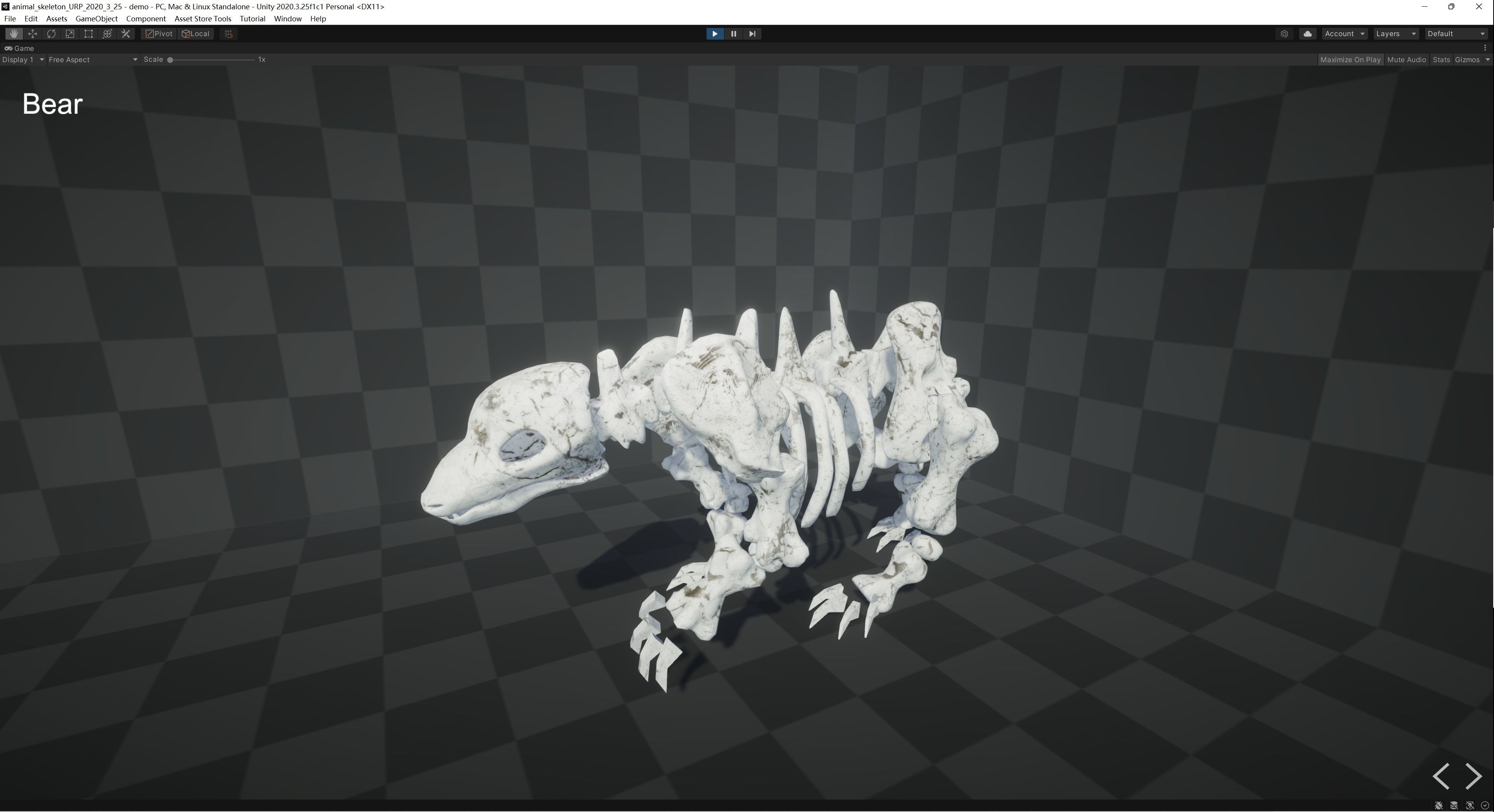 Animal Skeletons Low-poly 3D model_31