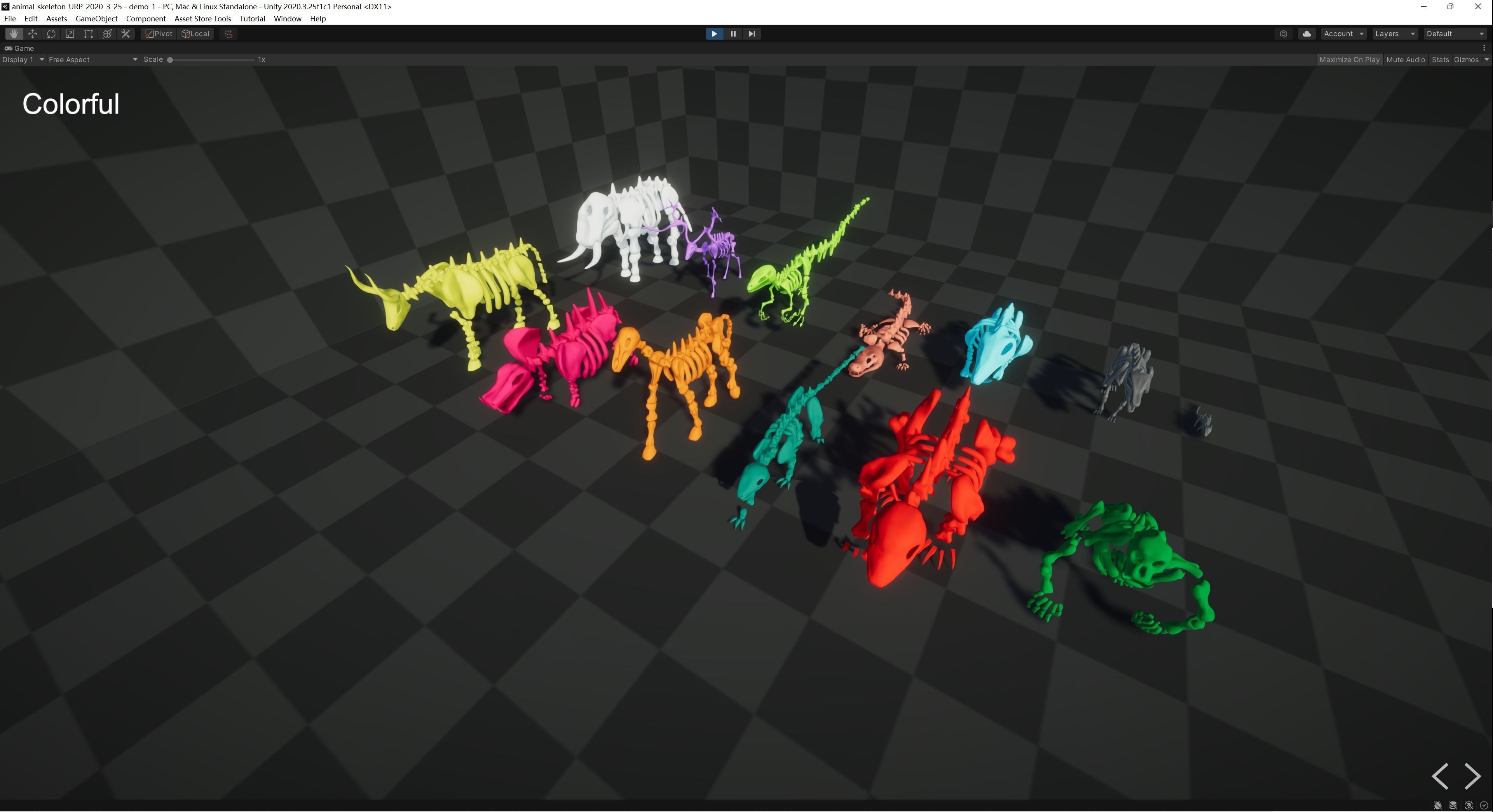 Animal Skeletons Low-poly 3D model_8