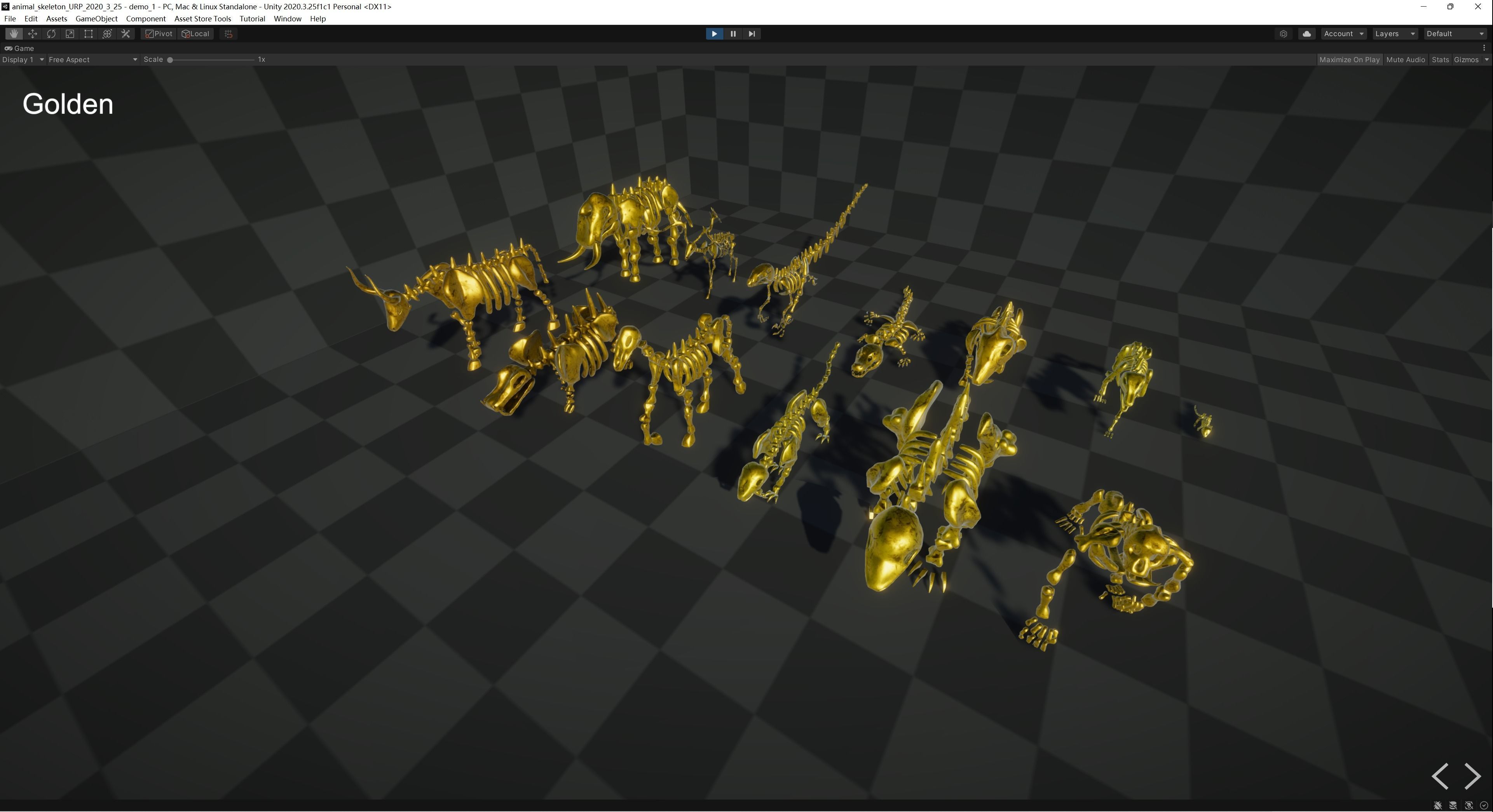 Animal Skeletons Low-poly 3D model_7