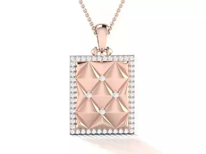 Solitaire Pendant 3DM STL OBJ FBX Renders Details