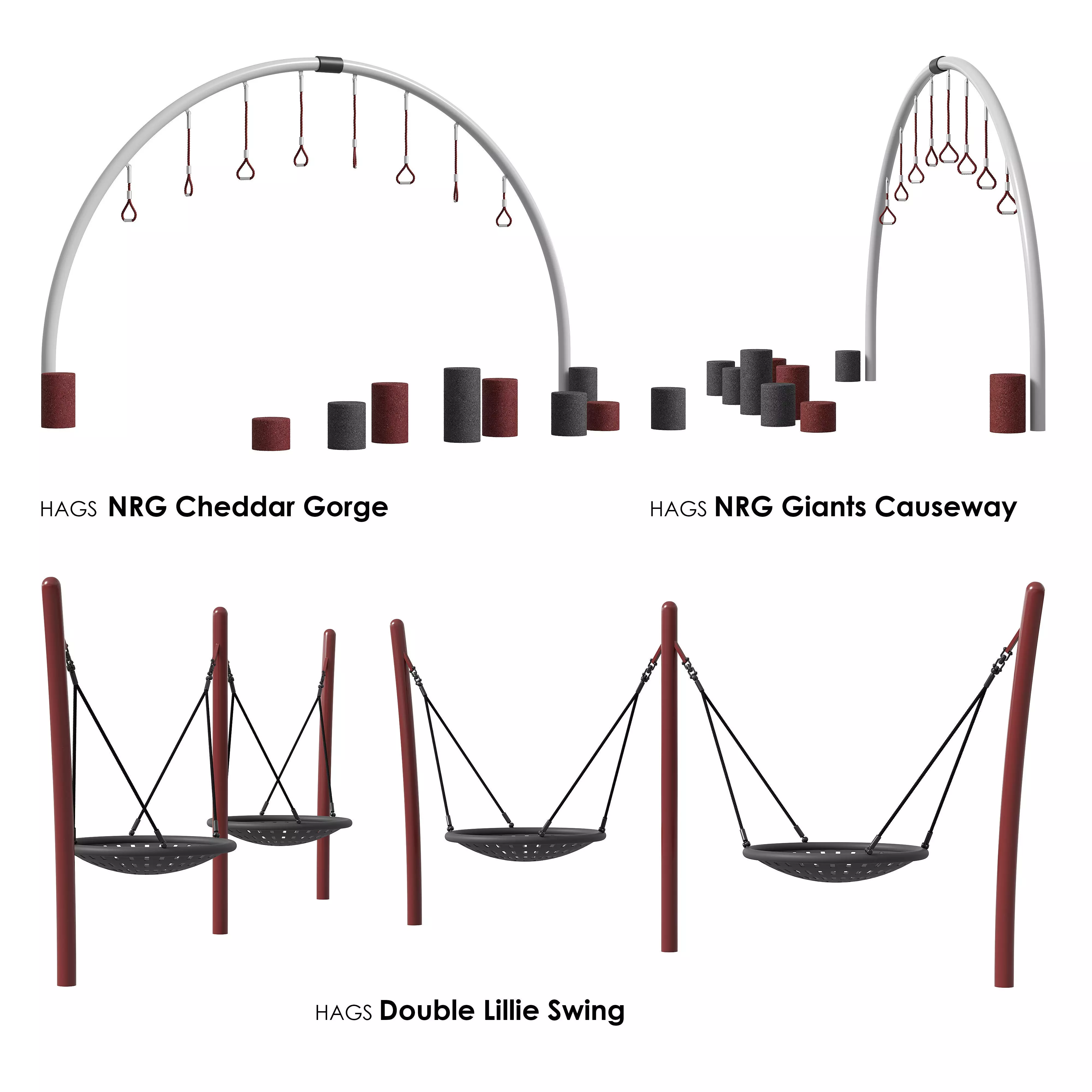 HAGS Set 1 double lill swings 3D model_0