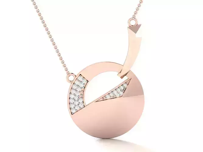 Solitaire Pendant 3DM STL OBJ FBX Renders Details