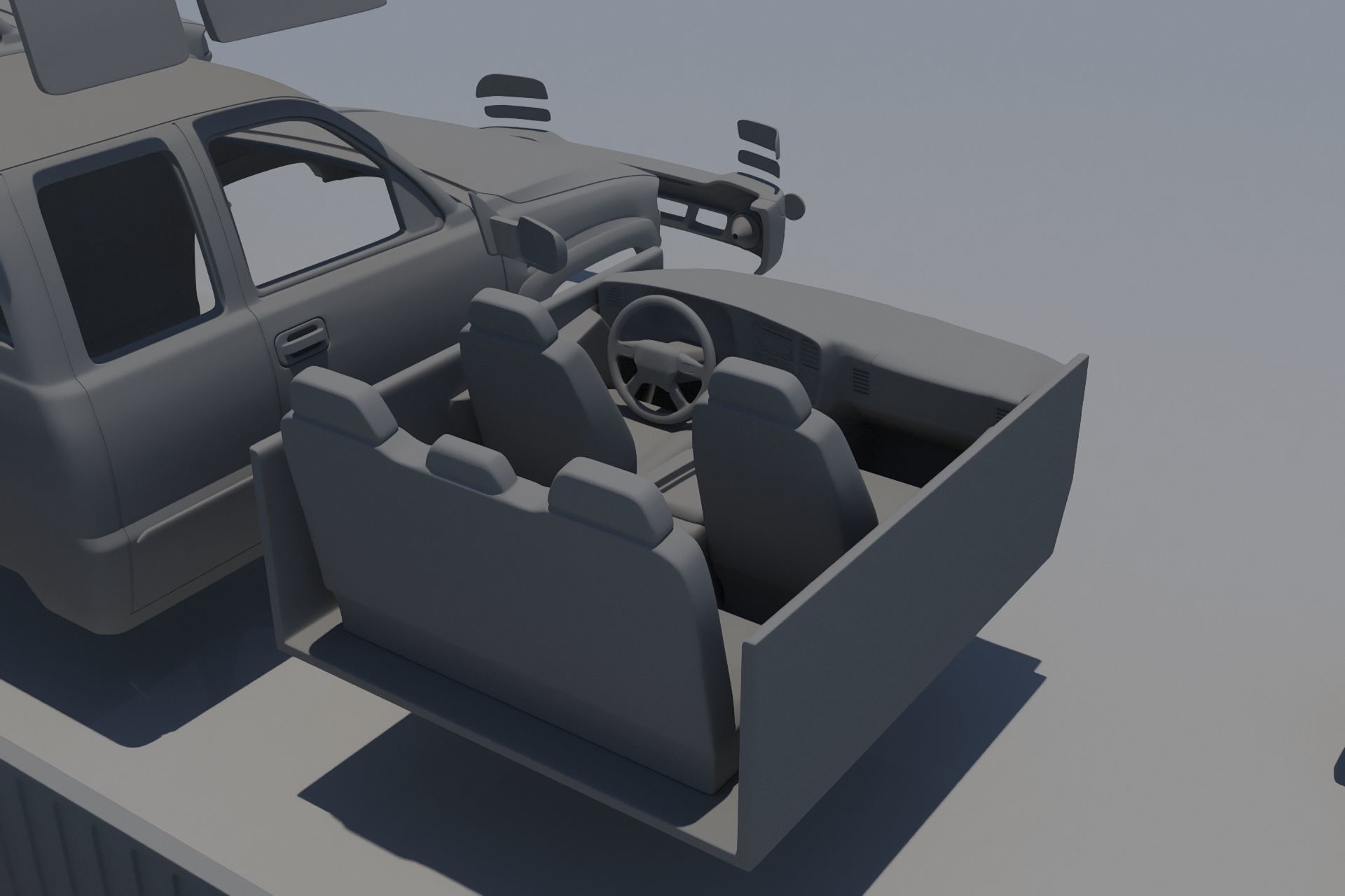 GMC Sierra 2003 Extended Cab 3D print model_18