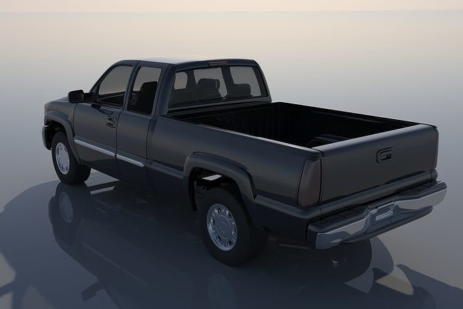 GMC Sierra 2003 Extended Cab  3D print model 3