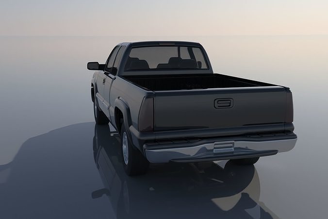 GMC Sierra 2003 Extended Cab  3D print model 4