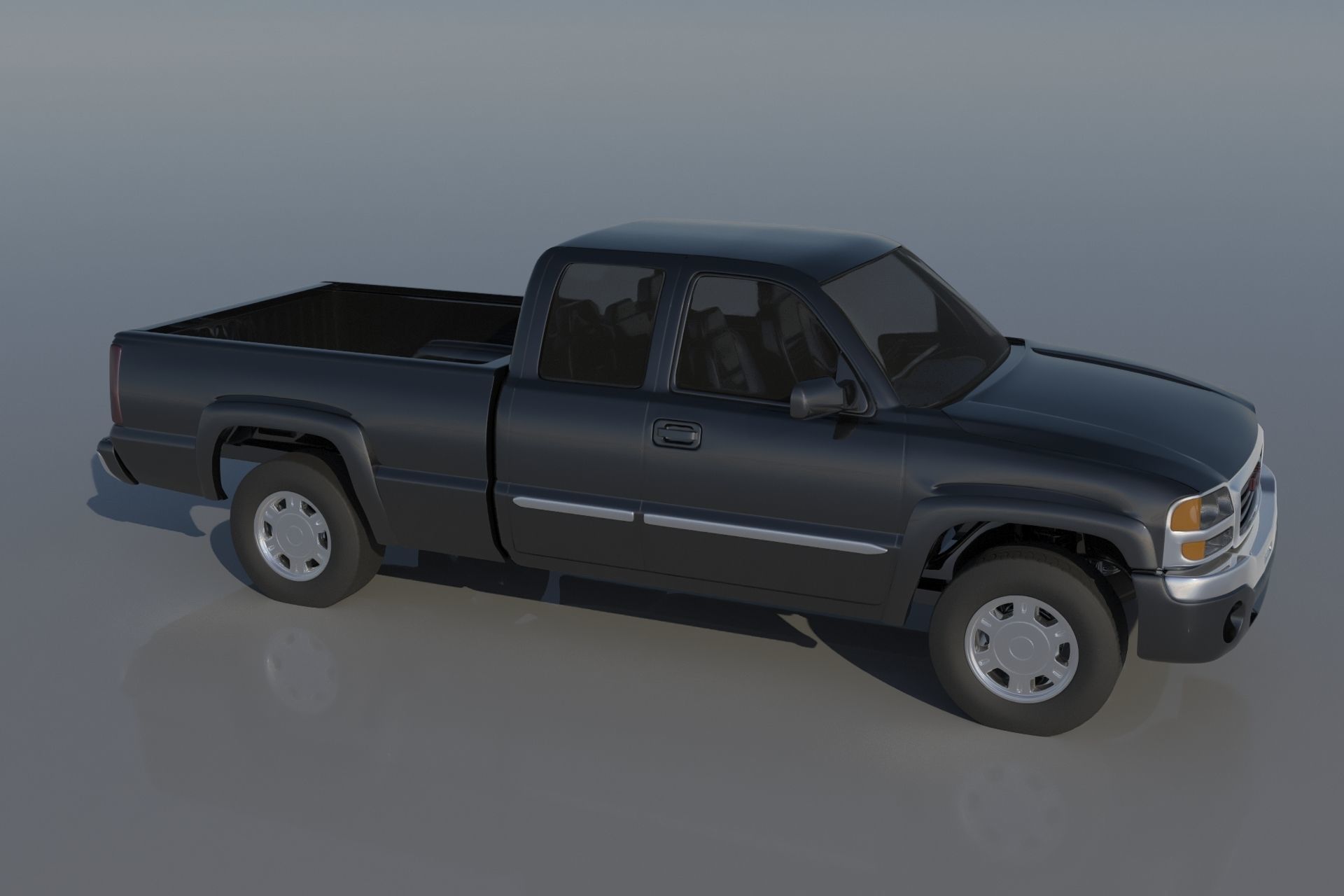GMC Sierra 2003 Extended Cab 3D print model_5