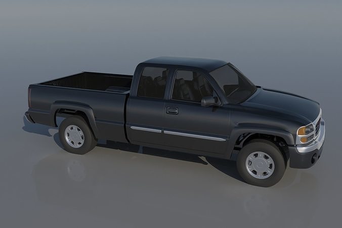 GMC Sierra 2003 Extended Cab  3D print model 6