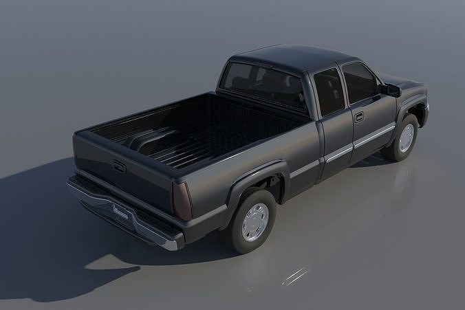 GMC Sierra 2003 Extended Cab  3D print model 5