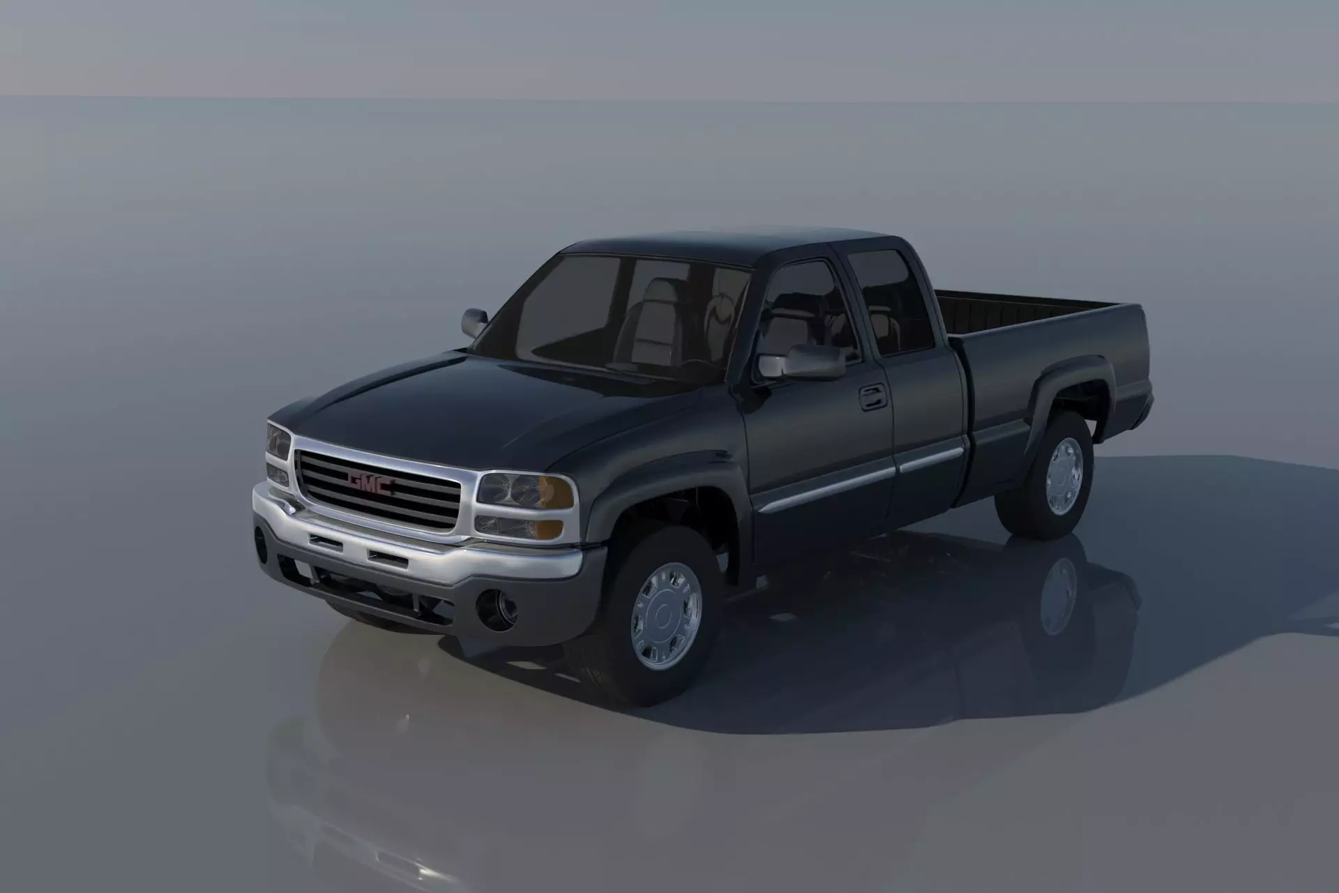 GMC Sierra 2003 Extended Cab 3D print model_0