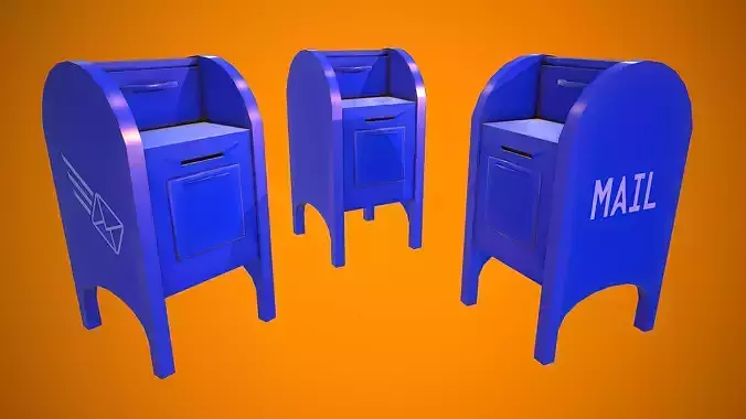 MAILBOX LETTER CARTOON STYLIZED