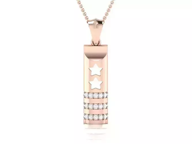 Solitaire Pendant 3DM STL OBJ FBX Renders Details