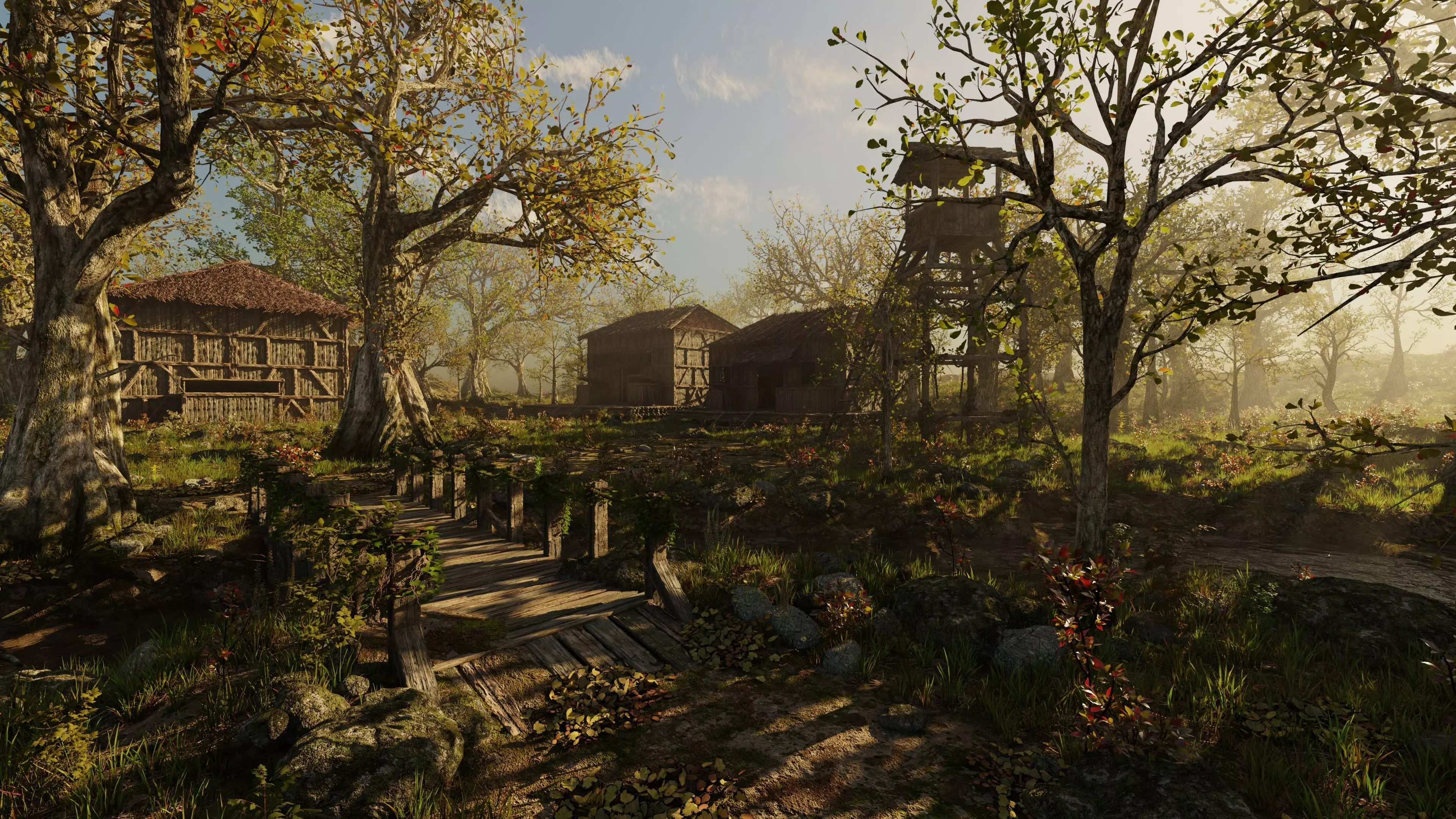 Medieval Scene 3D model_0