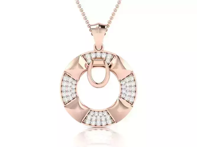 Solitaire Pendant 3DM STL OBJ FBX Renders Details